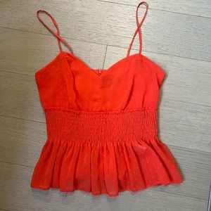 New look orange top - thin straps